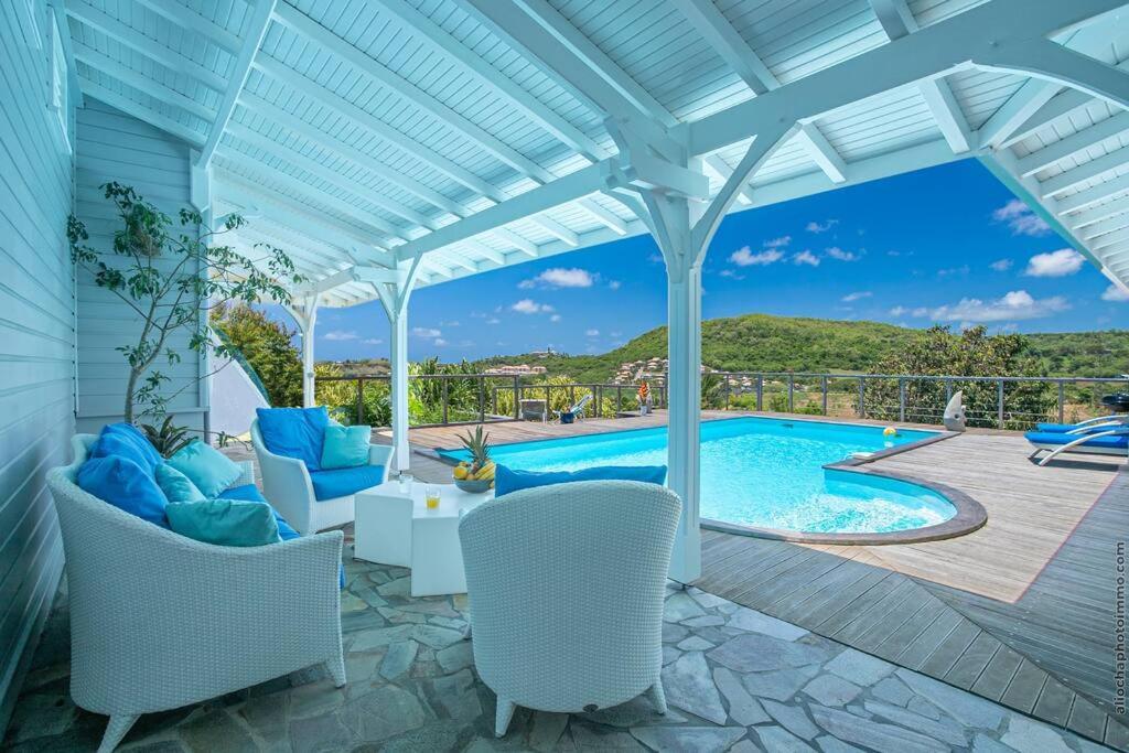 Luxueuse Villa Katleya, Vue Mer ル・ヴォクラン エクステリア 写真